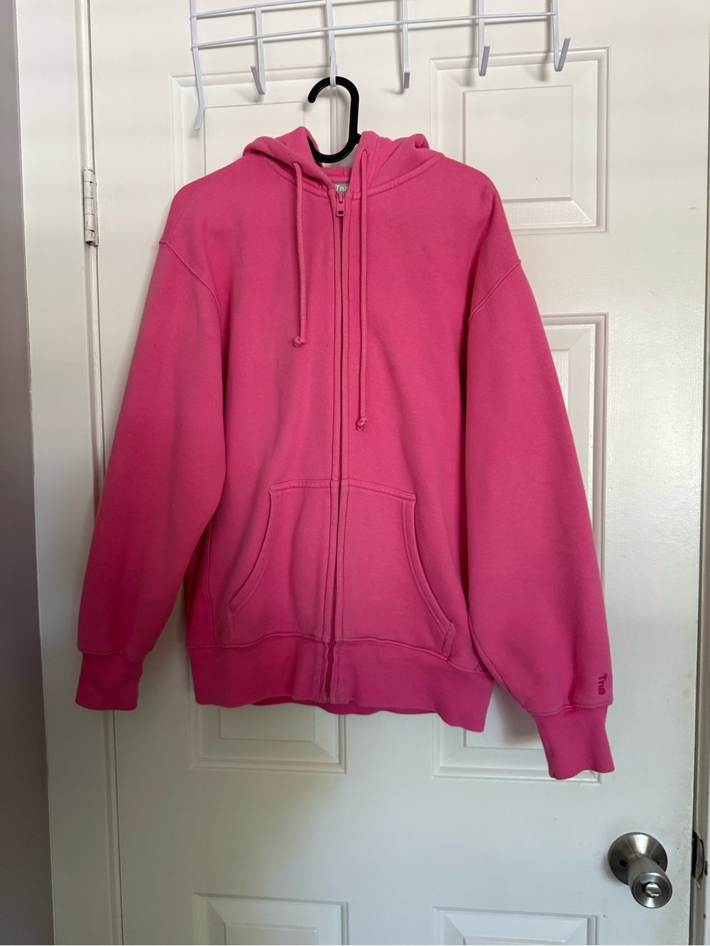 TNA Hot Pink Zip-Up Hoodie